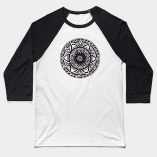 Wheel Mandala Baseball T-Shirt
